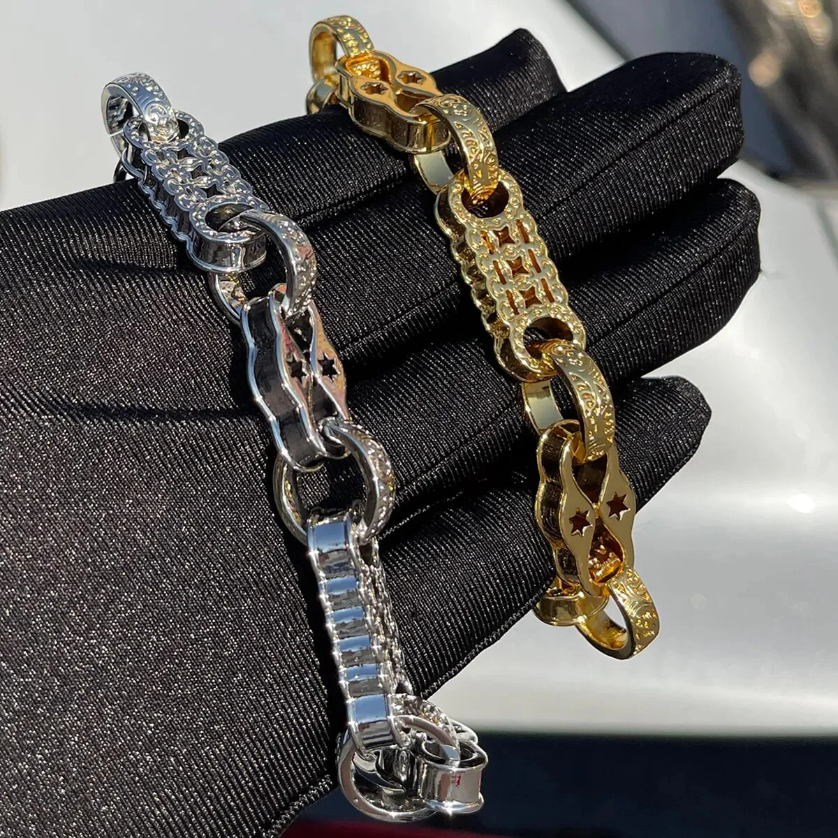 10MM Star Link Ring Triple Edition No Stones Bracelet - Image 4