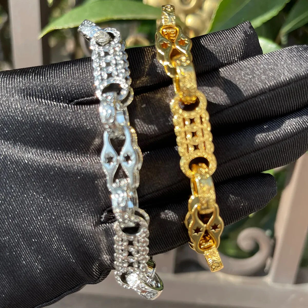 10MM Star Link Ring Triple Edition No Stones Bracelet - Image 5