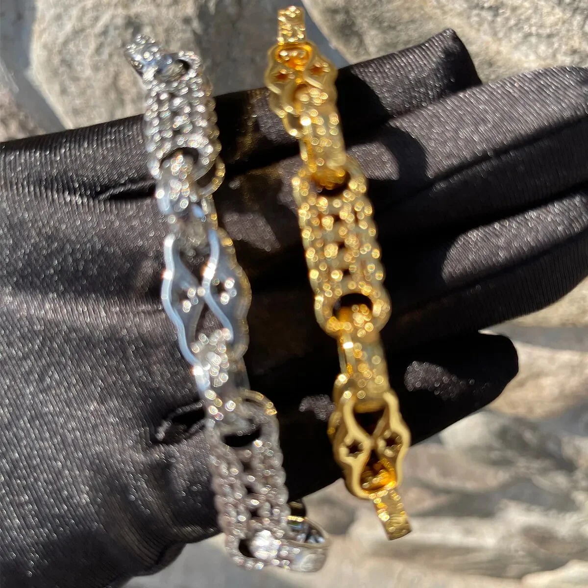 10MM Star Link Ring Triple Edition No Stones Bracelet - Image 6