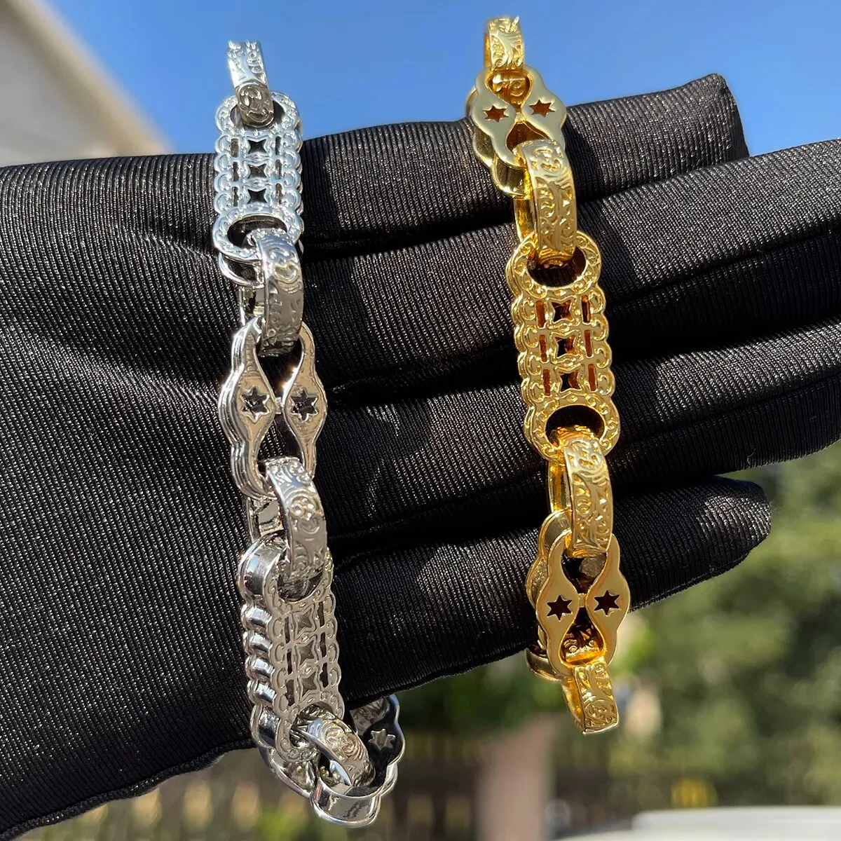 10MM Star Link Ring Triple Edition No Stones Bracelet - Image 7
