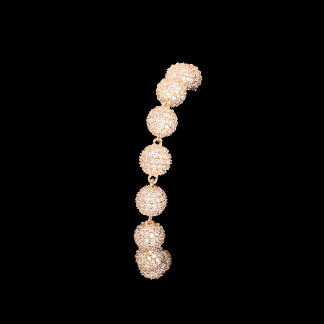 10MM Solid Round World's Tennis Iced Out Diamond Bracelet - Image 4