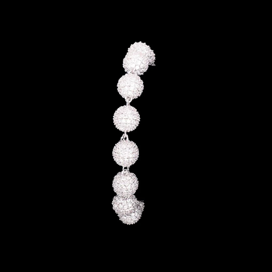 10MM Solid Round World's Tennis Iced Out Diamond Bracelet - Image 5