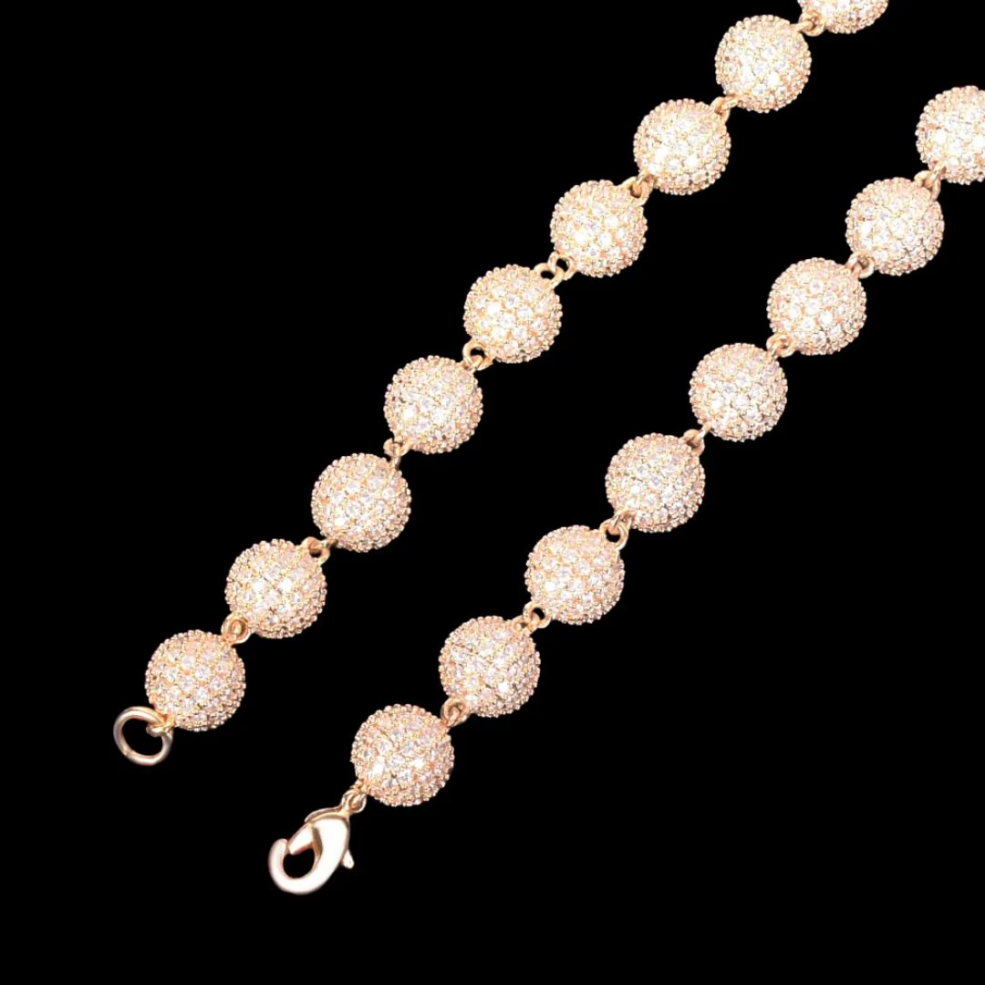 10MM Solid Round World's Tennis Iced Out Diamond Bracelet - Image 7