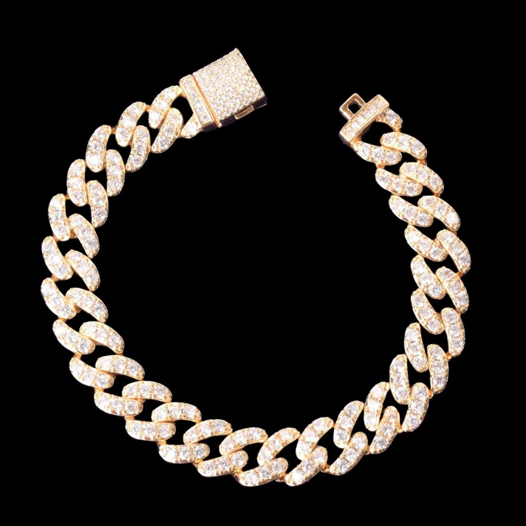 10MM Tennis Cut Stones Iced Out Diamond Bracelet - Image 2
