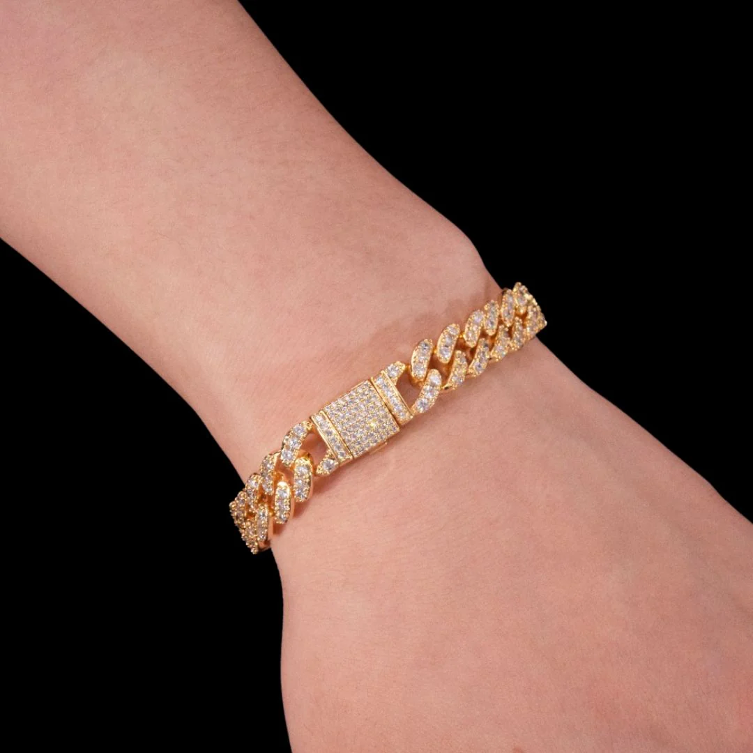 10MM Tennis Cut Stones Iced Out Diamond Bracelet - Image 6