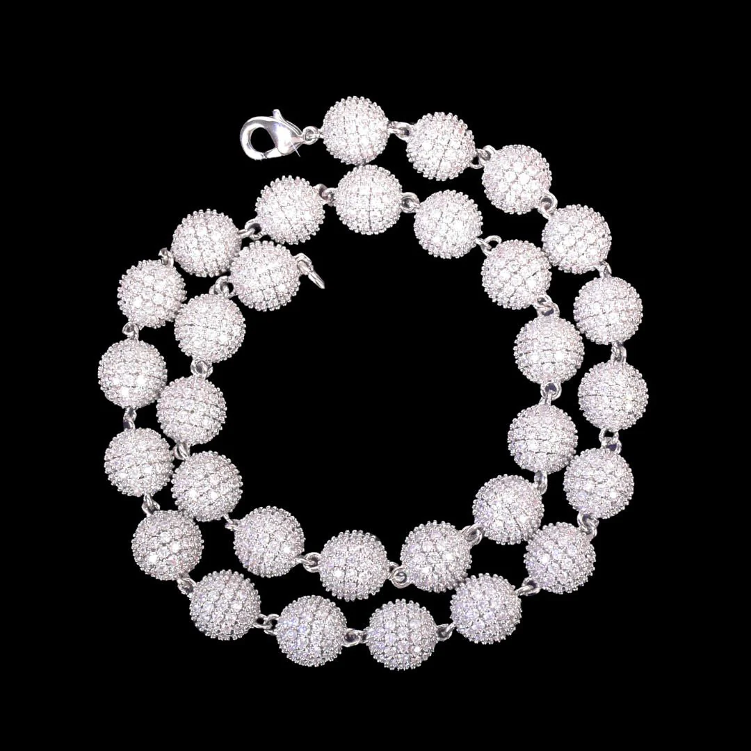 10MM World's Tennis Iced Out Diamond Necklace Bracelet Set - Image 3