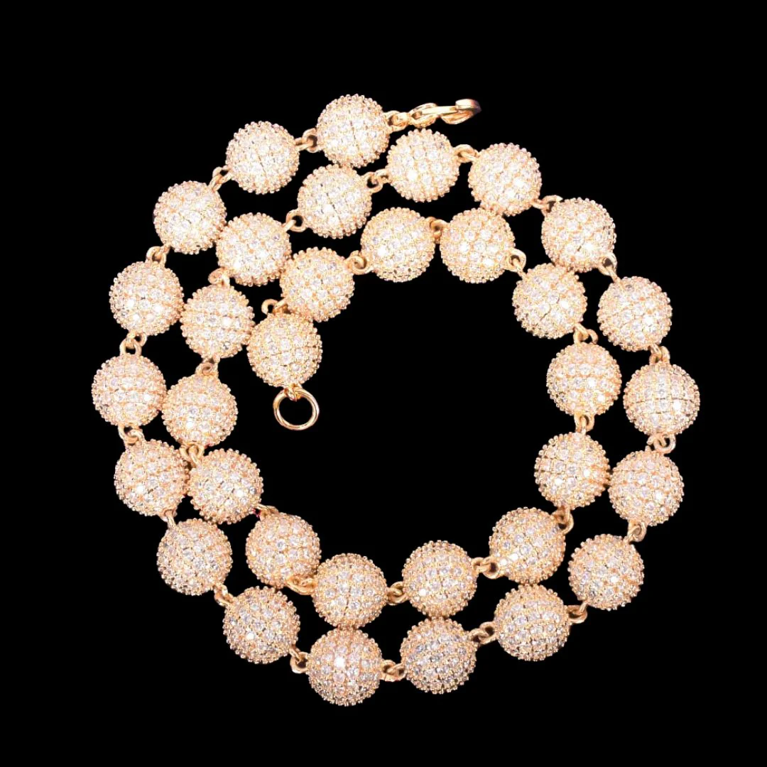 10mm World's Tennis Iced Out Diamond Necklace Chain - Image 2