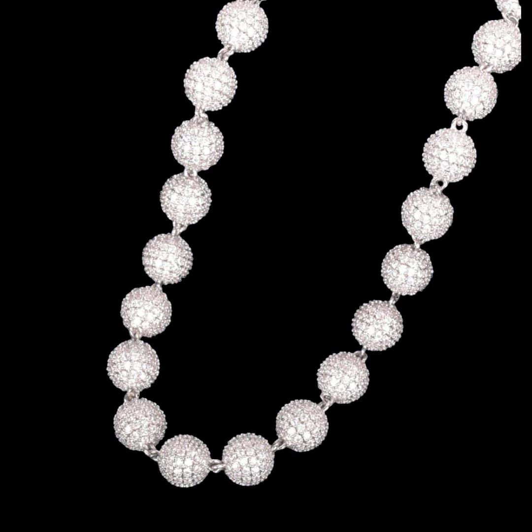 10mm World's Tennis Iced Out Diamond Necklace Chain - Image 4