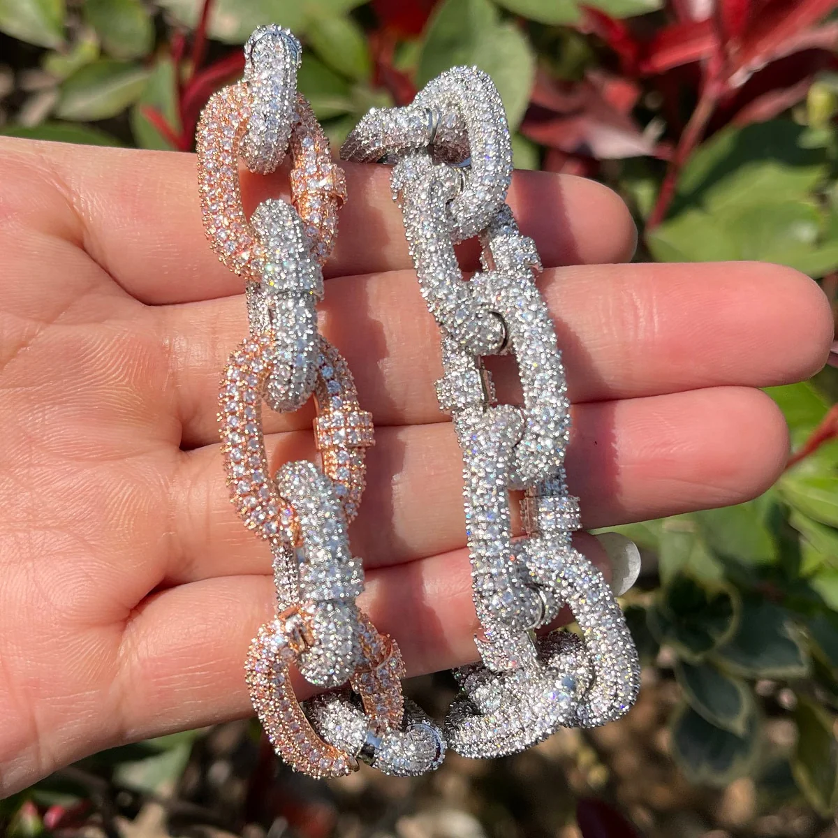 11MM Cuban Box Link Iced Out Diamond Bracelet - Image 3