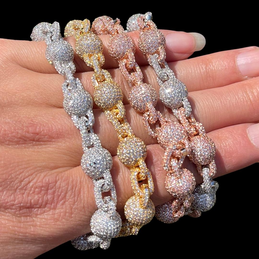 11MM World's Tennis Prong Iced Out Diamond Bracelet - Image 4