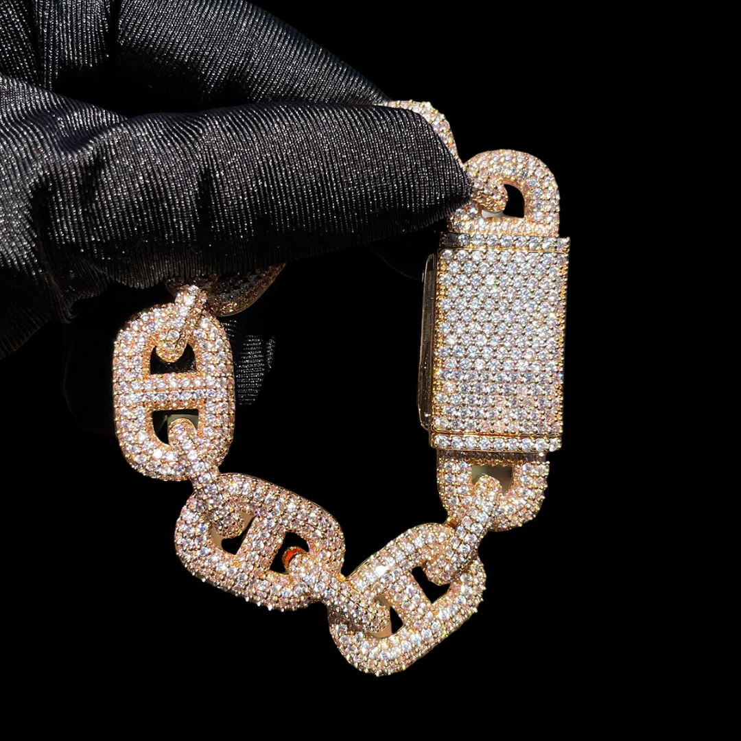 12MM Ultra Luxury Elegant Iced Out Diamond Bracelet - Image 3