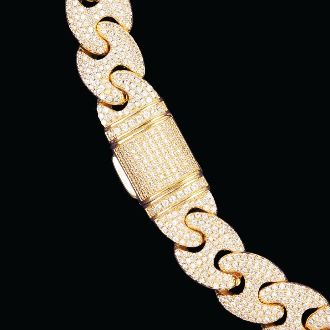 14MM Miami Cuban Iced Out Diamond Necklace Chain - Image 5
