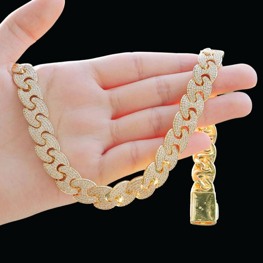 14MM Miami Cuban Iced Out Diamond Necklace Chain - Image 7