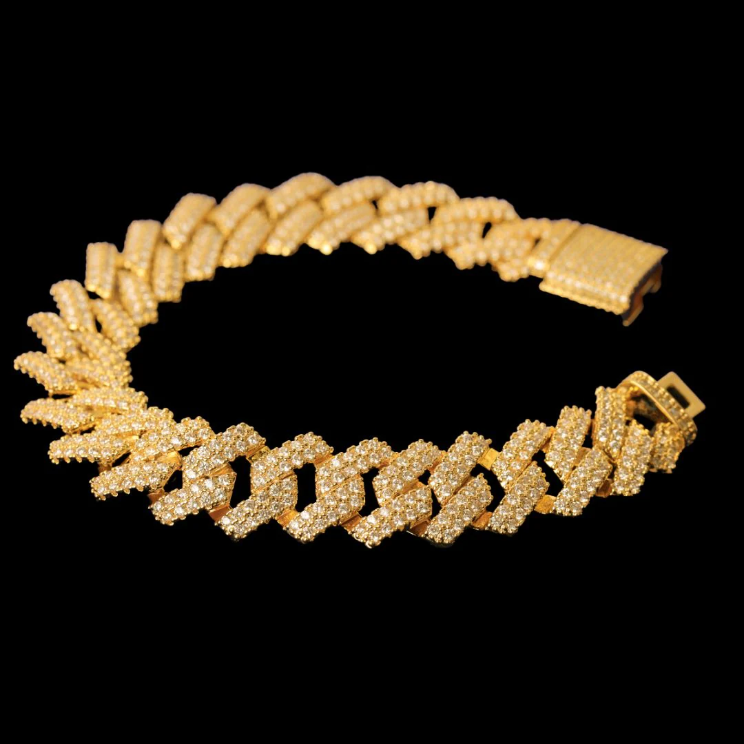 14MM Miami Cuban Link Iced Out Diamond Bracelet - Image 4
