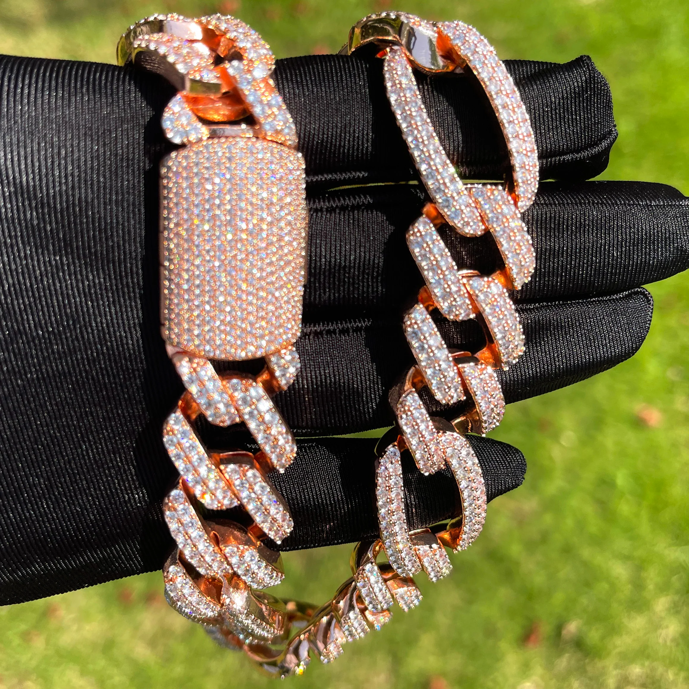 15MM Elite Fusion Iced Out Diamond Necklace Chain - Image 4