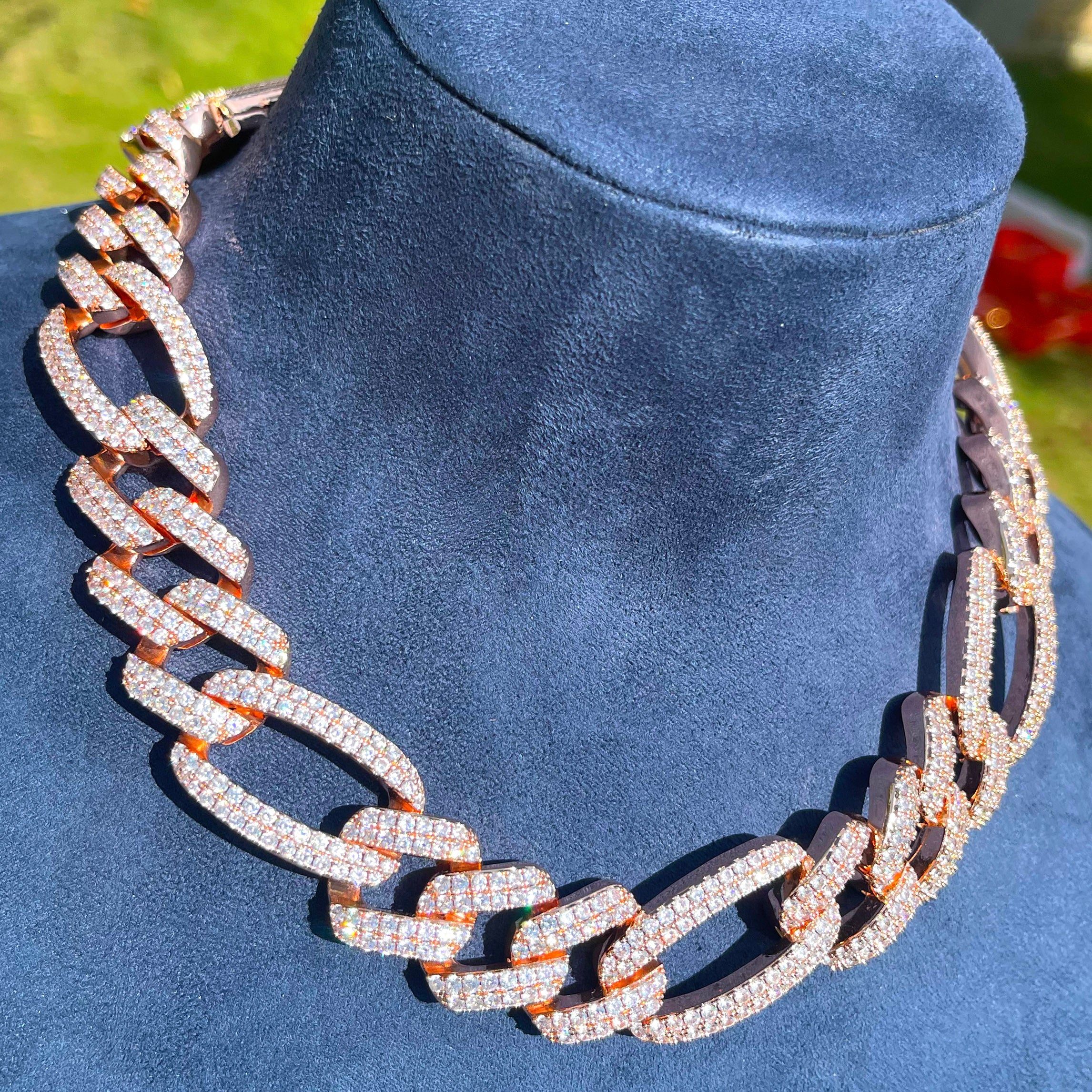 15MM Elite Fusion Iced Out Diamond Necklace Chain - Image 7