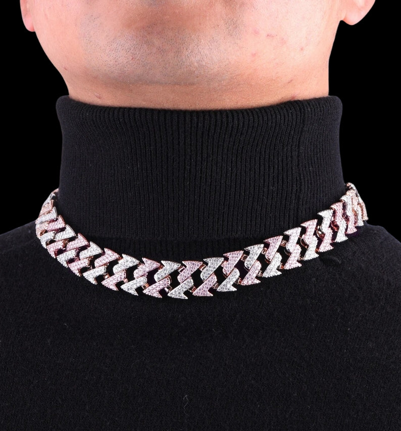 15MM Lightning Link Iced Out Diamond Necklace Chain - Image 7