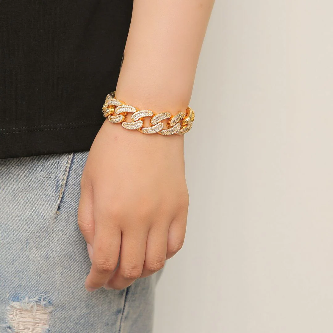 18MM Baguette and Tennis Iced Out Diamond Necklace Bracelet Set - Image 10