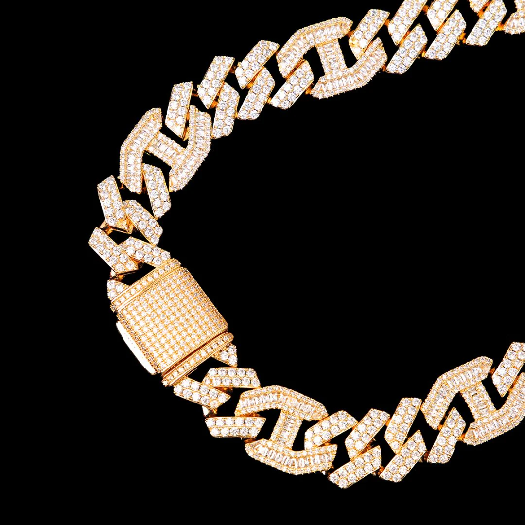 18MM Miami Cuban Iced Out Diamond Necklace Chain - Image 5