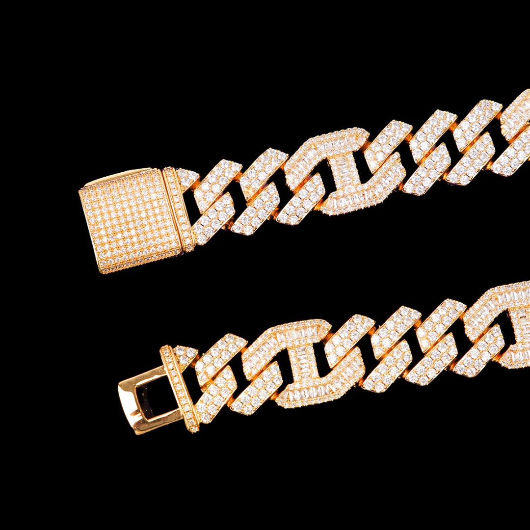 18MM Miami Cuban Iced Out Diamond Necklace Chain - Image 6