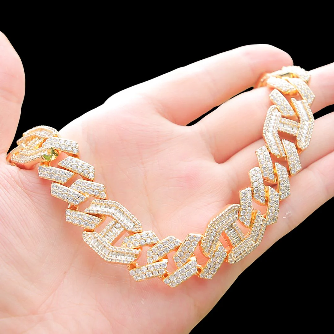 18MM Miami Cuban Iced Out Diamond Necklace Chain - Image 8