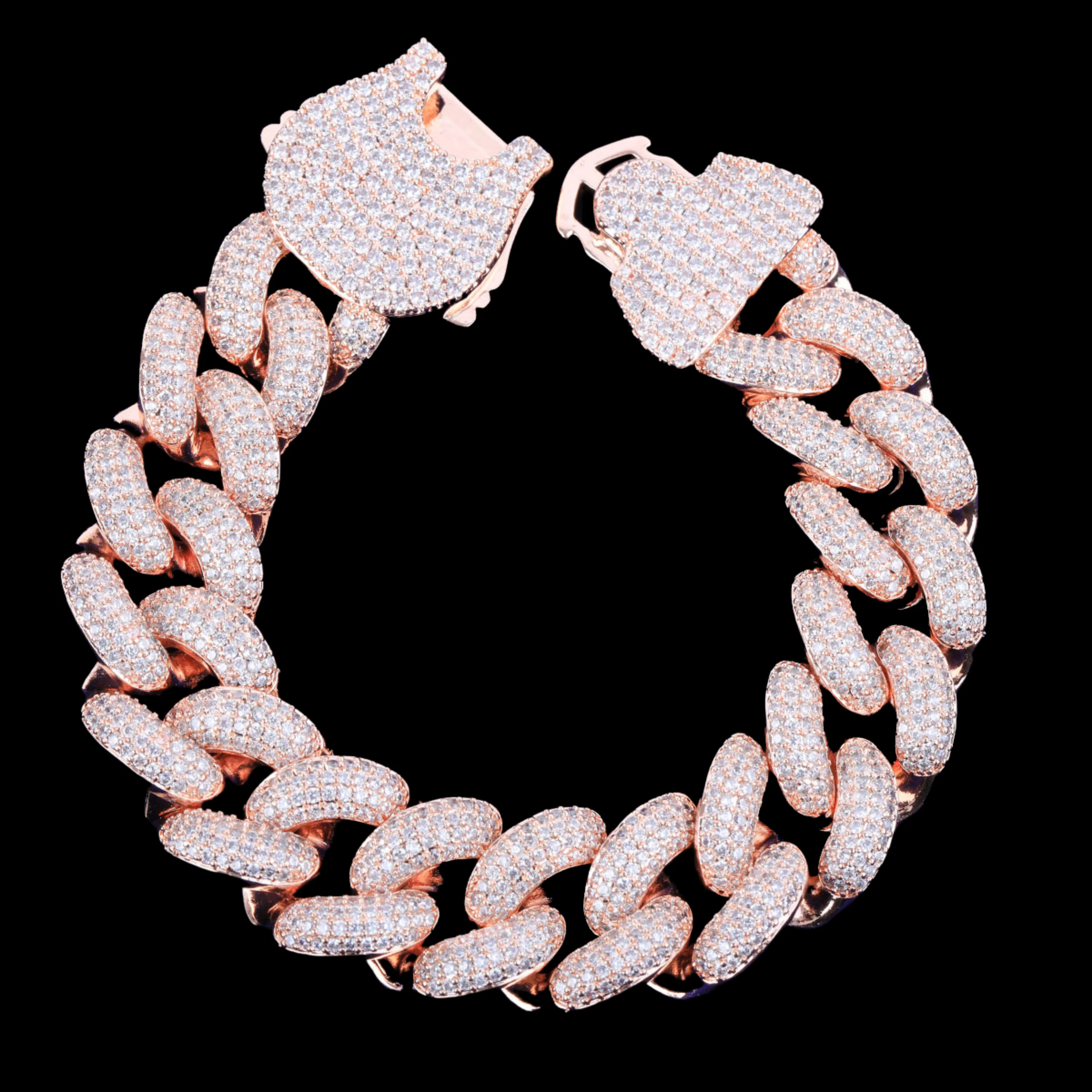 18MM Special Clasp Iced Out Diamond Bracelet - Image 2