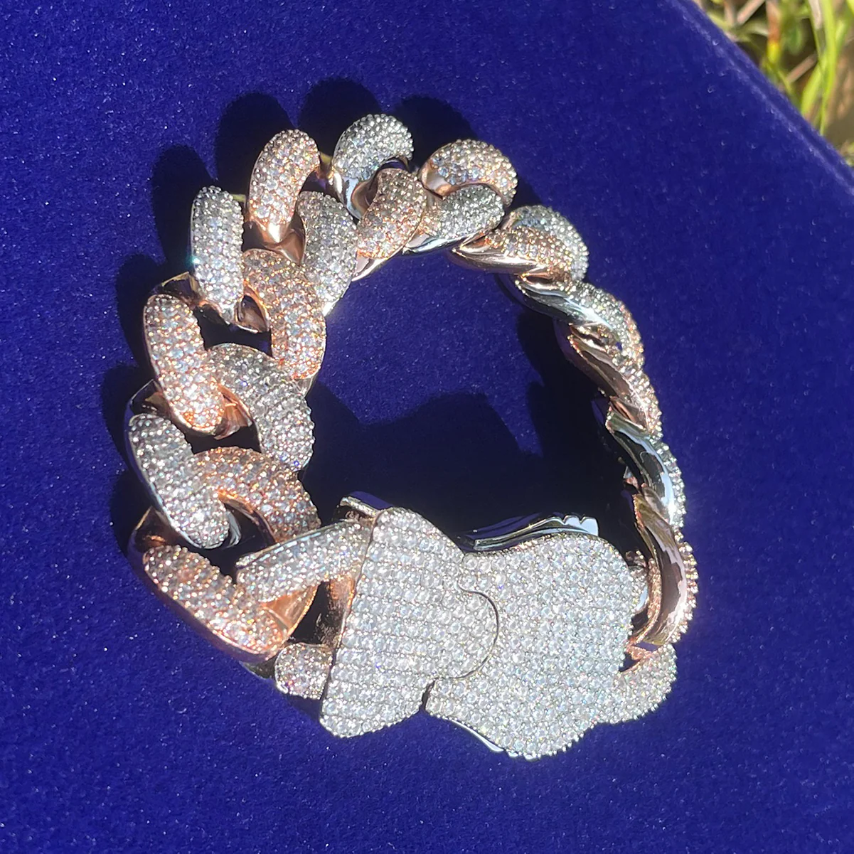 18MM Special Clasp Iced Out Diamond Bracelet - Image 3