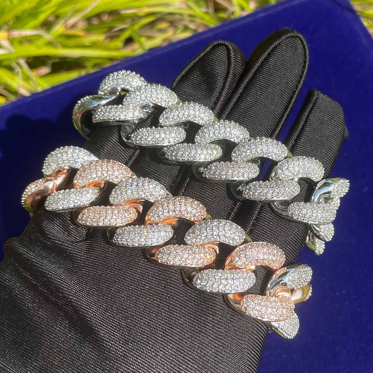18MM Special Clasp Iced Out Diamond Bracelet - Image 6