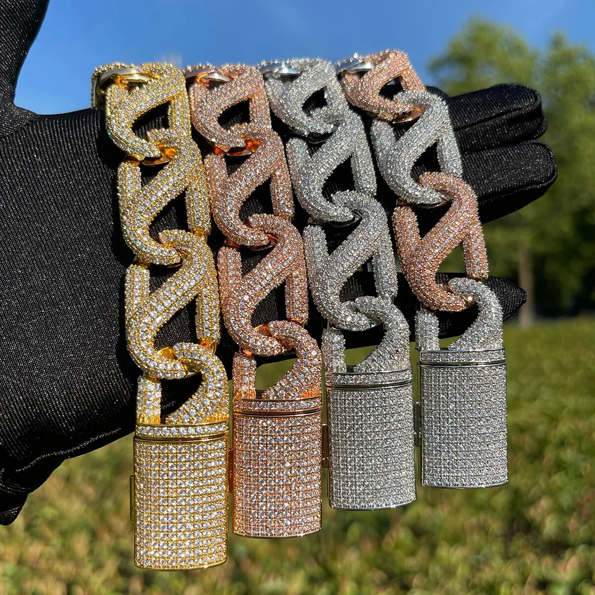 20MM 8 Shaped Iced Out Diamond Bracelet - Image 7