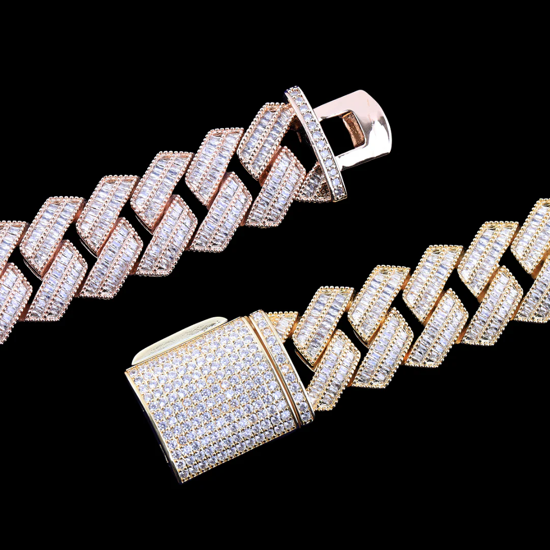 22MM Sharp VVS Style Iced Out Diamond Necklace Chain - Image 6