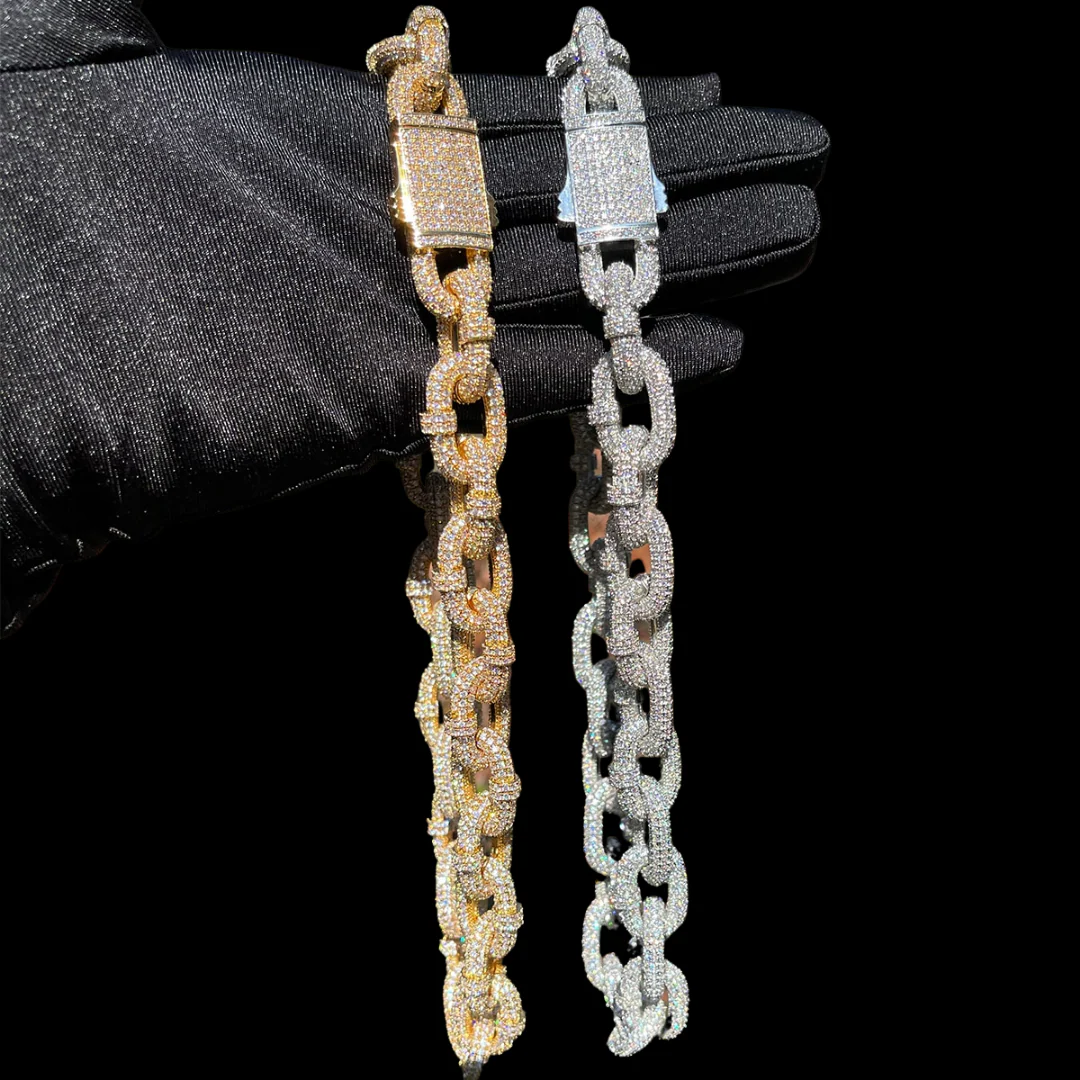 20MM Ultra Luxury Fully Iced Out Diamond Necklace Chain - Image 5