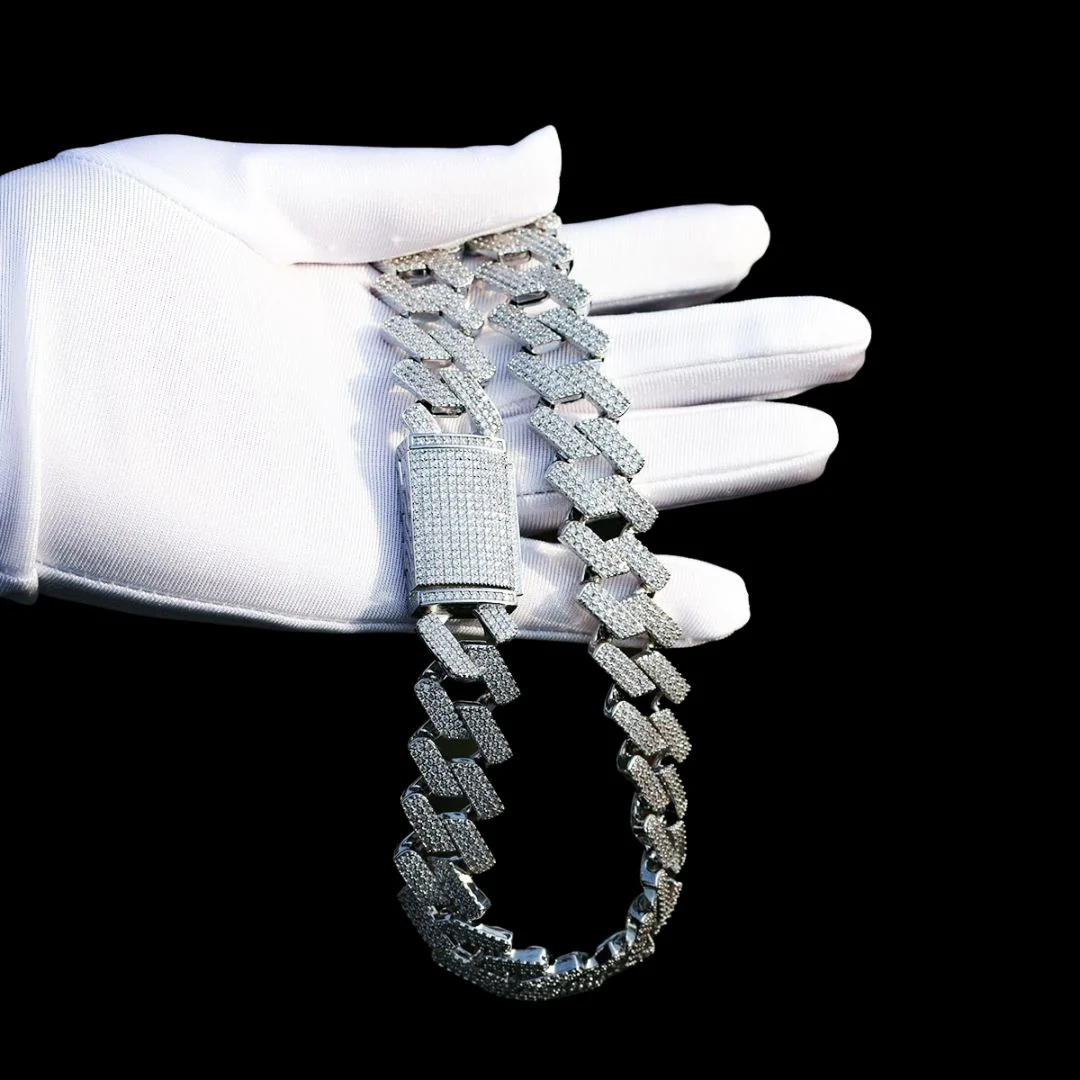 20MM VVS Special Clasp Iced Out Diamond Necklace Chain - Image 8