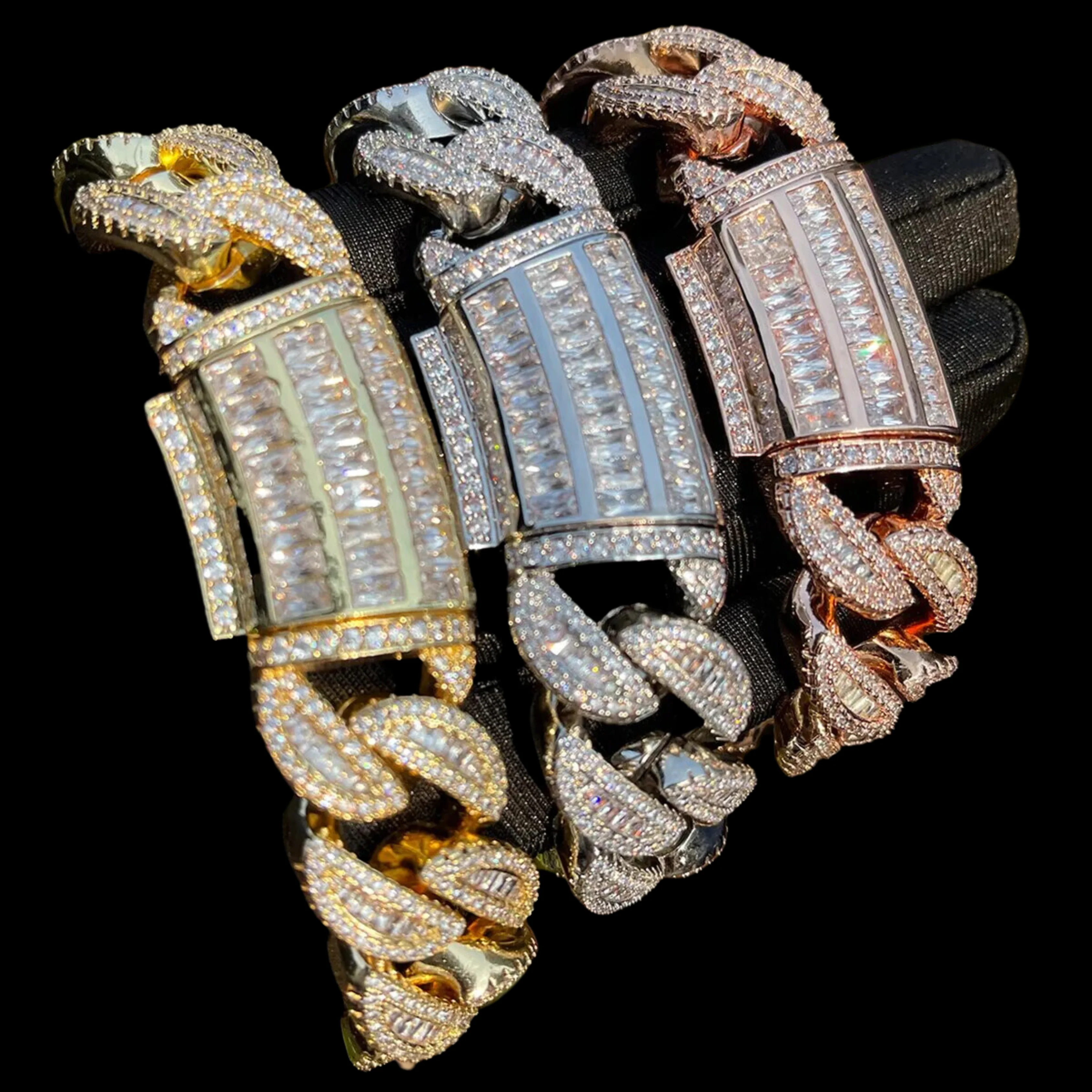 20MM Thick Iced Out Diamond Bracelet - Image 5