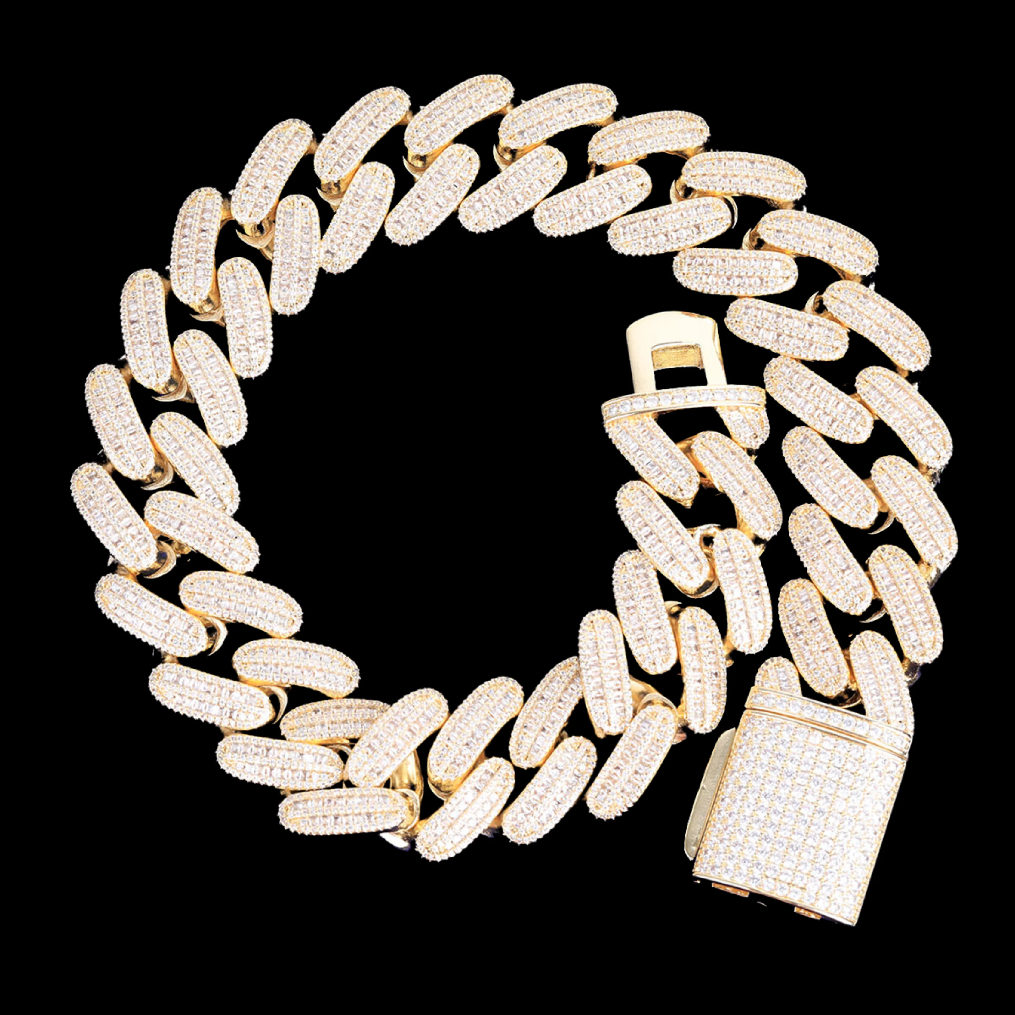 25MM BIG VVS Link Iced Out Diamond Necklace Chain - Image 3