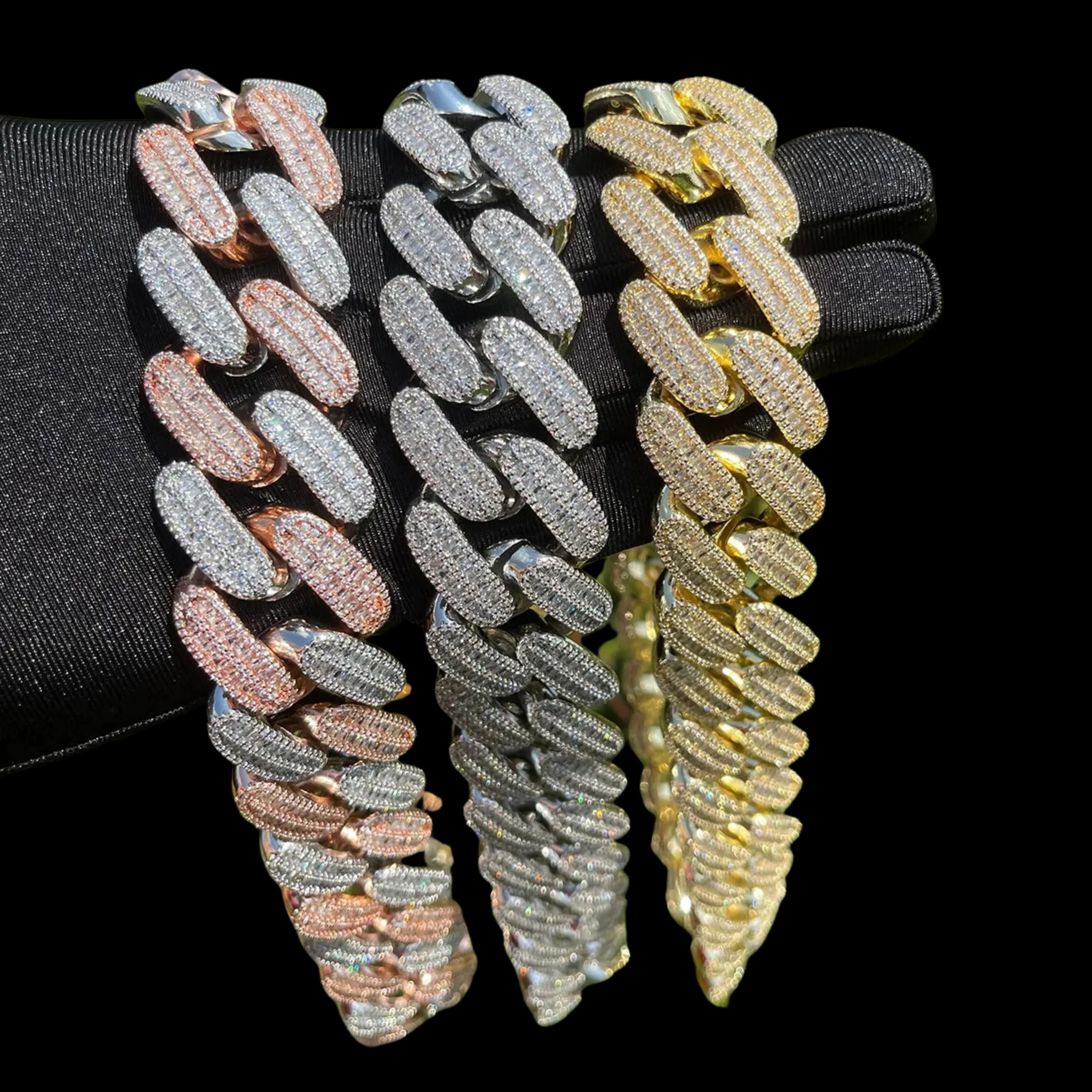 25MM BIG VVS Link Iced Out Diamond Necklace Chain - Image 4