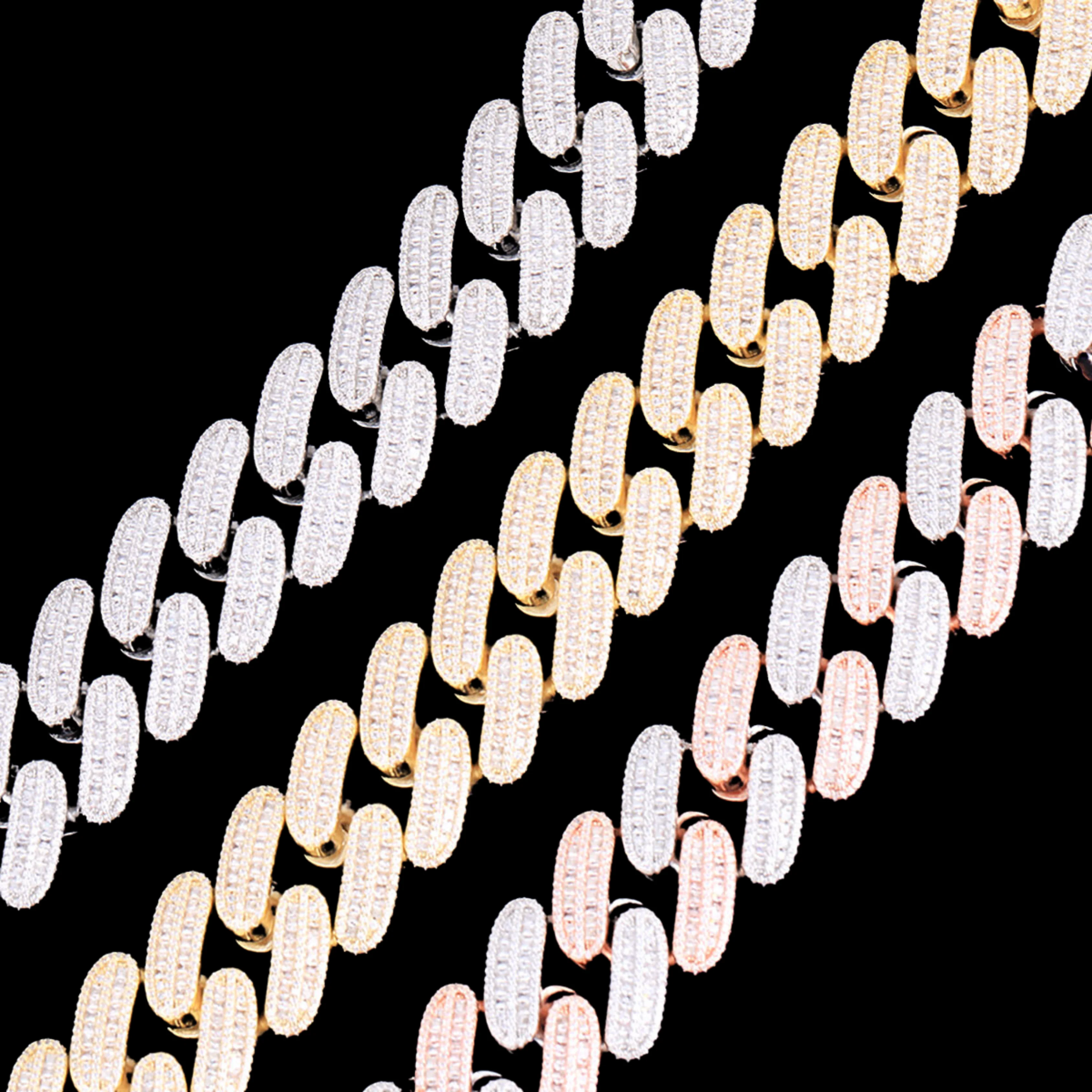25MM BIG VVS Link Iced Out Diamond Necklace Chain - Image 5