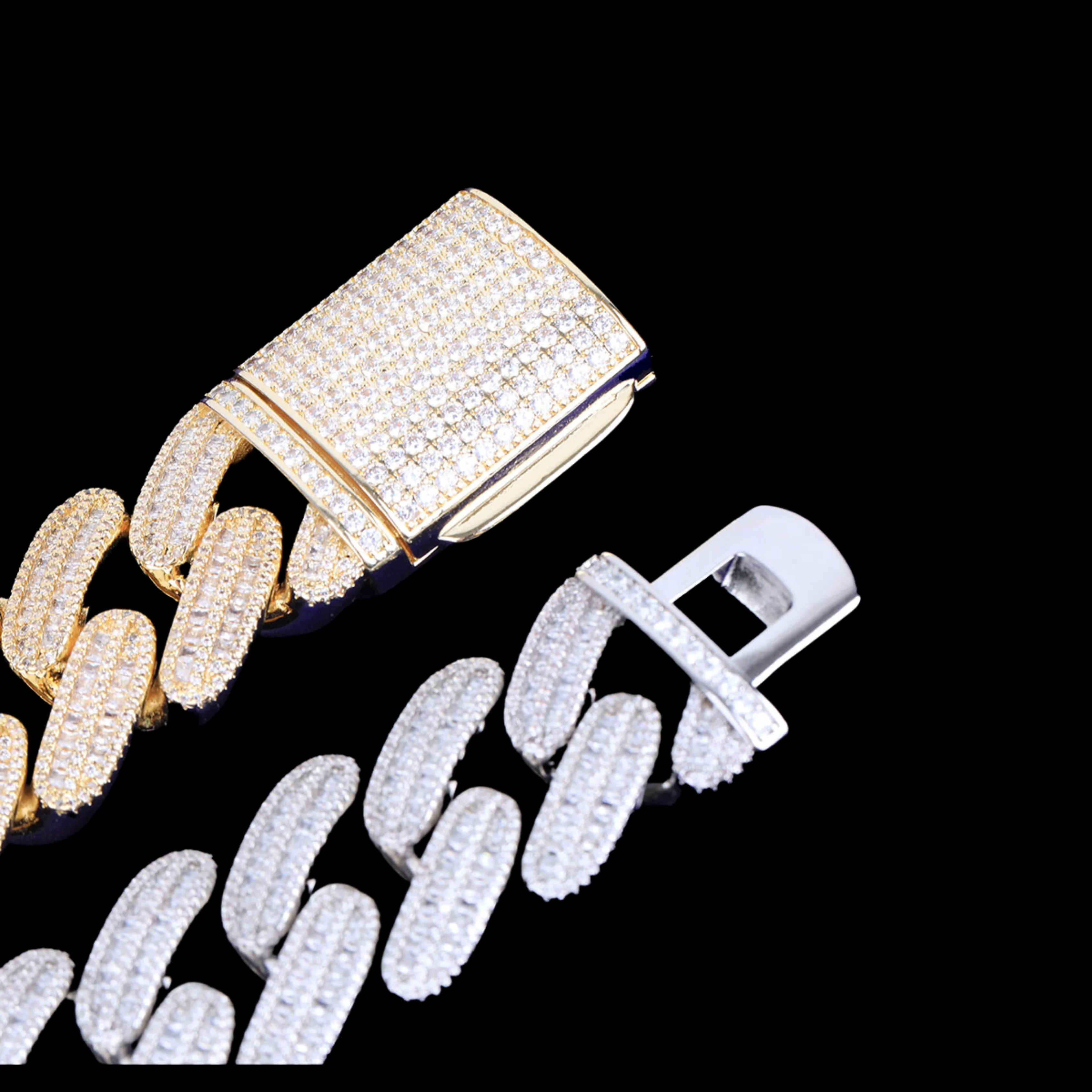 25MM BIG VVS Link Iced Out Diamond Necklace Chain - Image 6