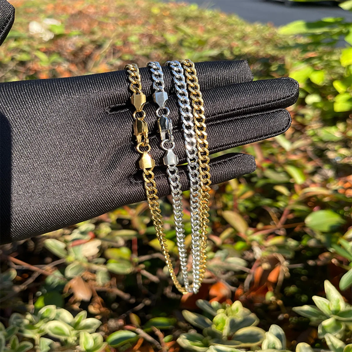 5MM Stainless Steel Cuban Link Chain Necklace - Image 6