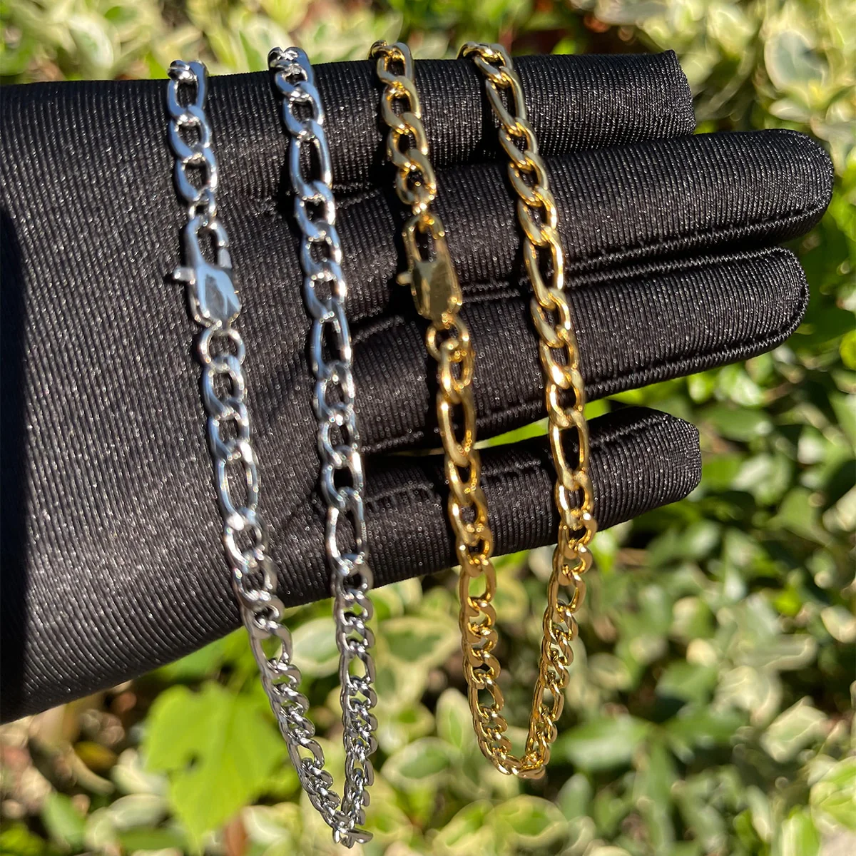 5MM Stainless Steel Figaro Class Chain Necklace - Image 4