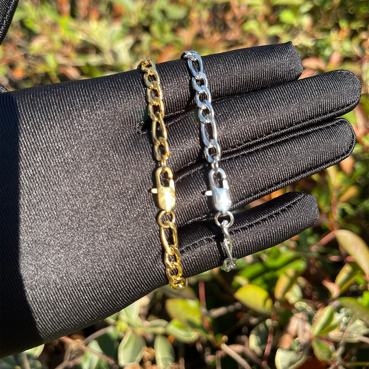 5MM Stainless Steel Figaro Class Chain Necklace - Image 5