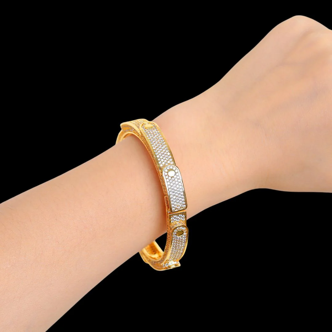 9MM Flooded Ice Multi Layered Iced Out Diamond Bracelet - Image 4