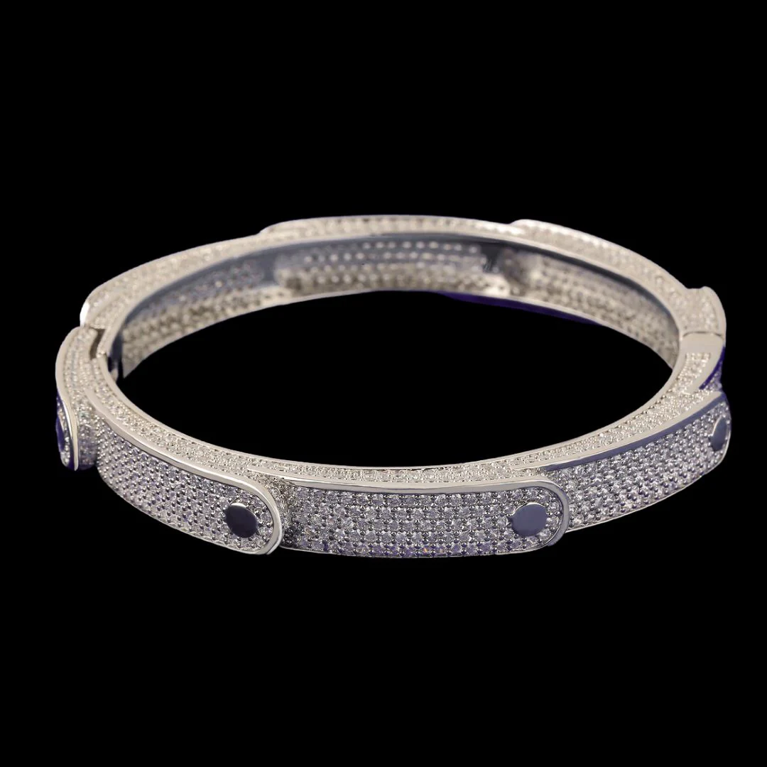 9MM Flooded Ice Multi Layered Iced Out Diamond Bracelet - Image 5