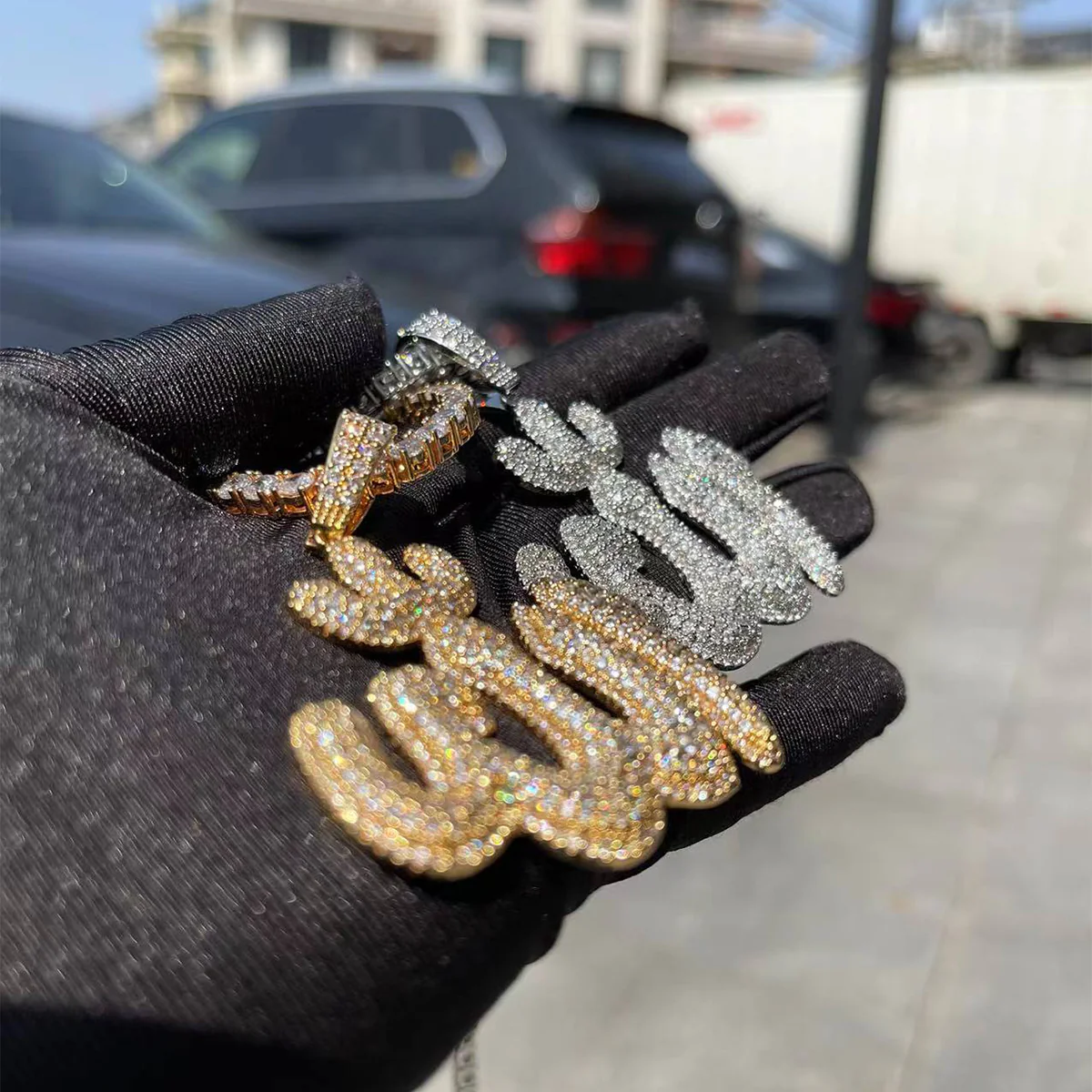 Allah Iced Out Diamond Pendant Necklace - Image 4