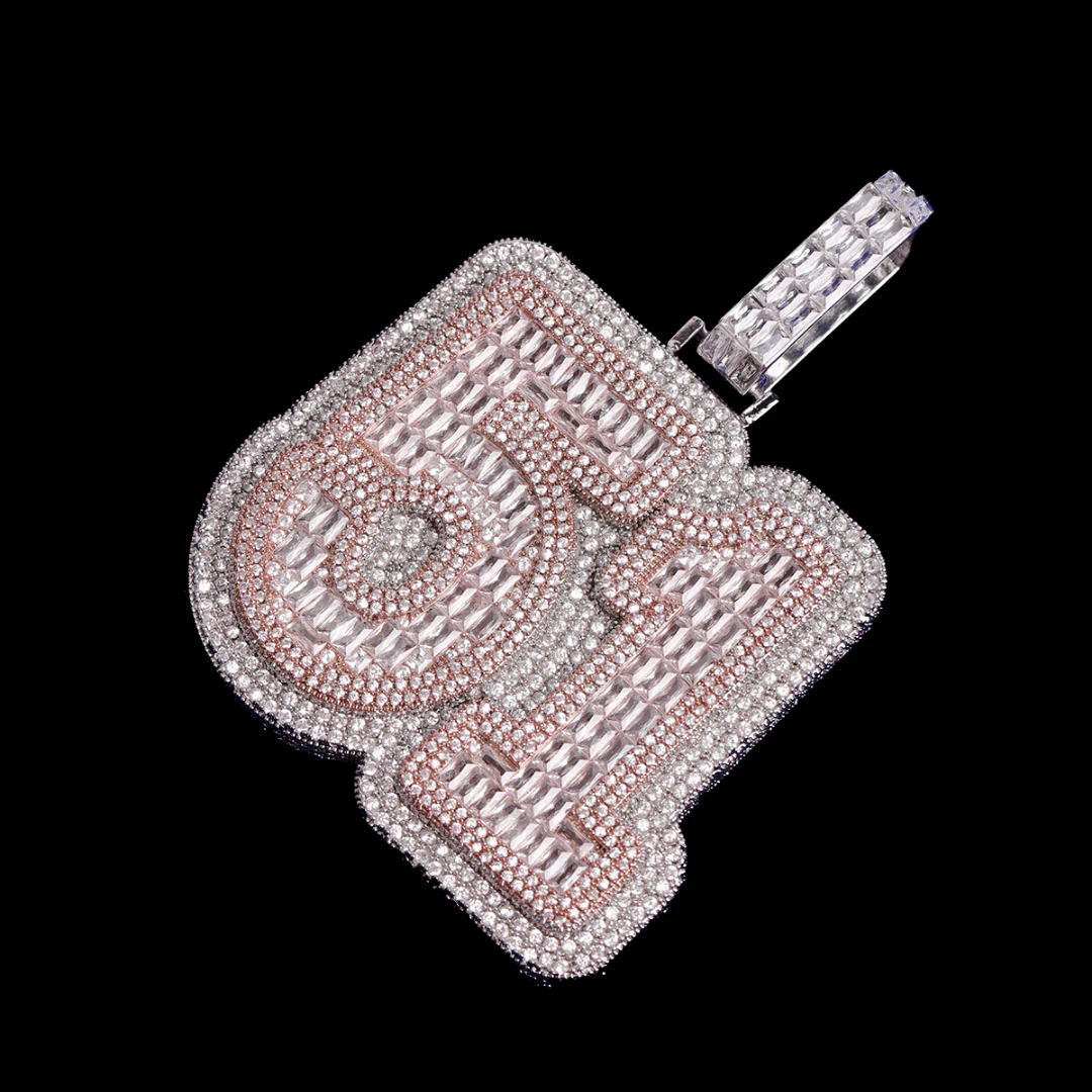 Any Number Any Letter Iced Out Personalized Custom Name Necklace Pendant - Image 5