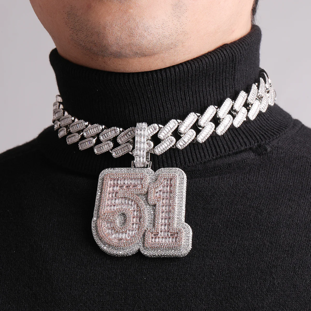 Any Number Any Letter Iced Out Personalized Custom Name Necklace Pendant - Image 6