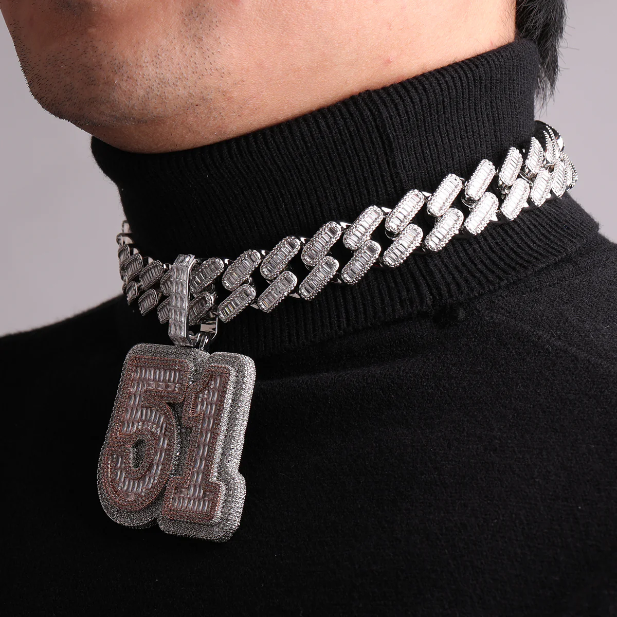 Any Number Any Letter Iced Out Personalized Custom Name Necklace Pendant - Image 7