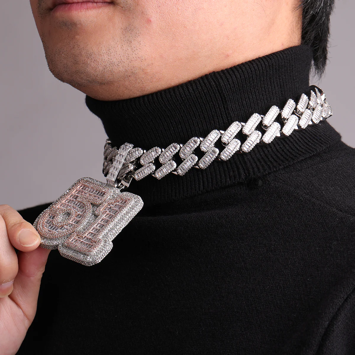 Any Number Any Letter Iced Out Personalized Custom Name Necklace Pendant - Image 9