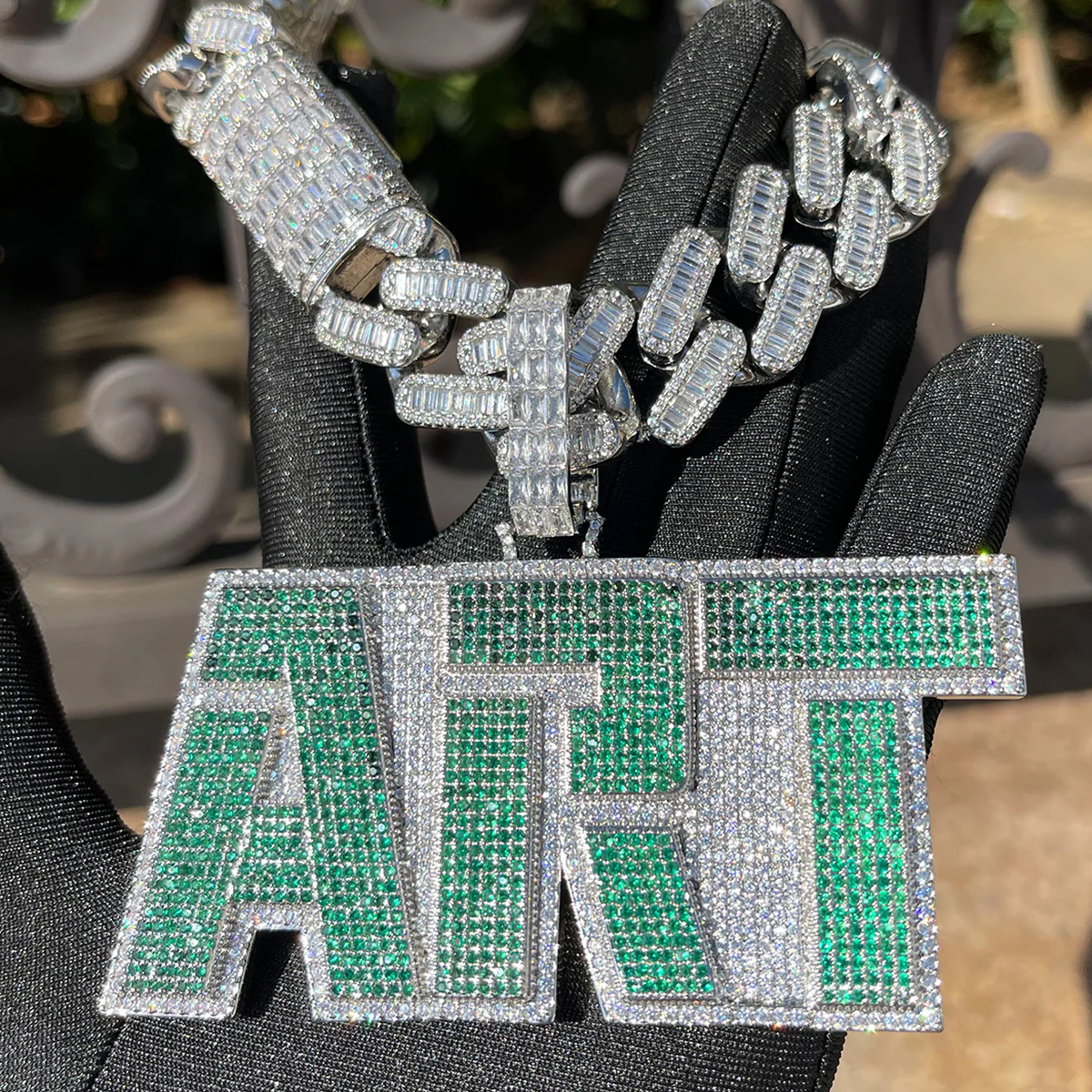 Art Iced Out Personalized Custom Name Necklace Pendant - Image 4