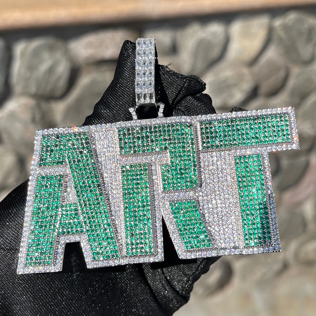 Art Iced Out Personalized Custom Name Necklace Pendant - Image 6
