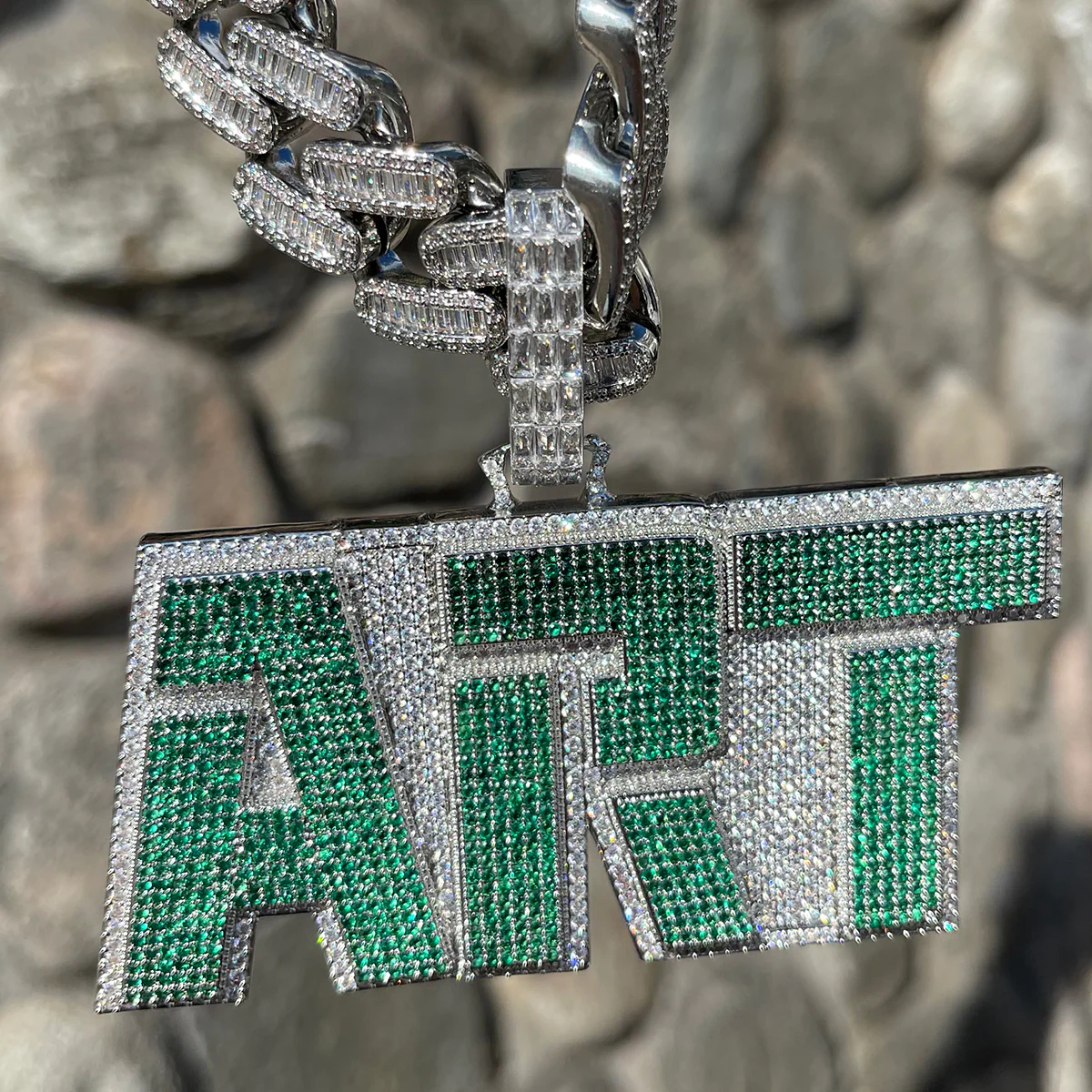 Art Iced Out Personalized Custom Name Necklace Pendant - Image 7